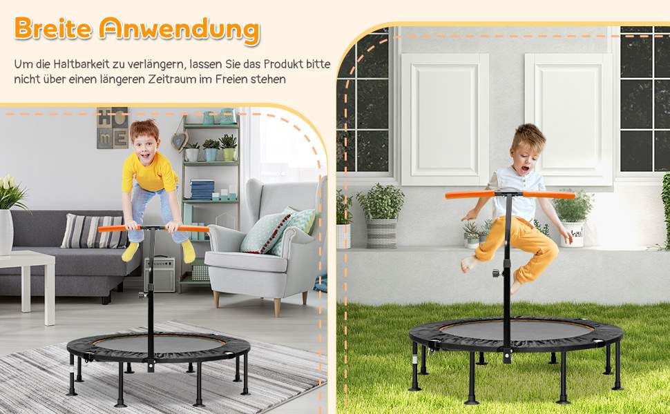Höhenverstellbares Kindertrampolin