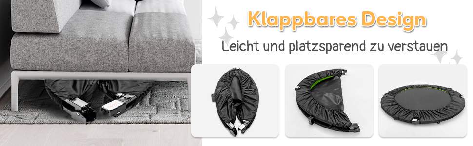 Höhenverstellbares Kindertrampolin
