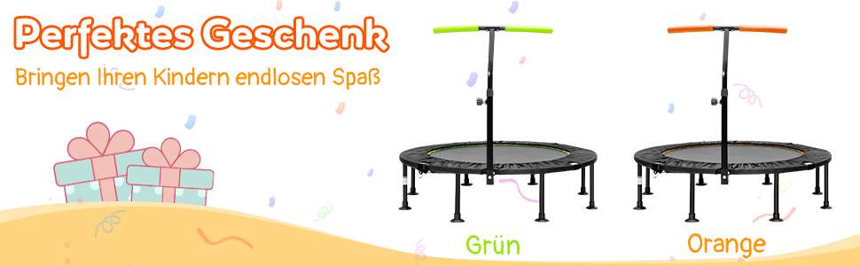 Höhenverstellbares Kindertrampolin