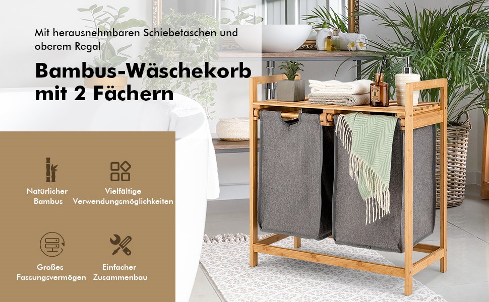freistehender wäschesortierer
