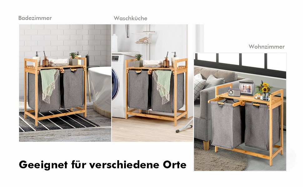 2-teiliger wäschekorb