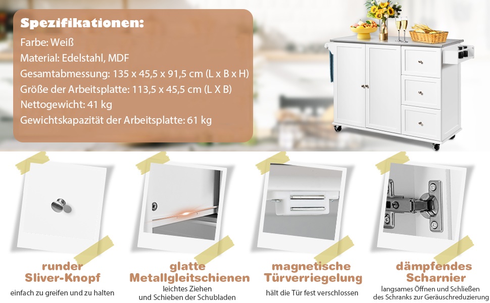 kücheninsel auf rädern
