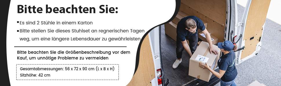 Wetterfester Gartenstuhl​