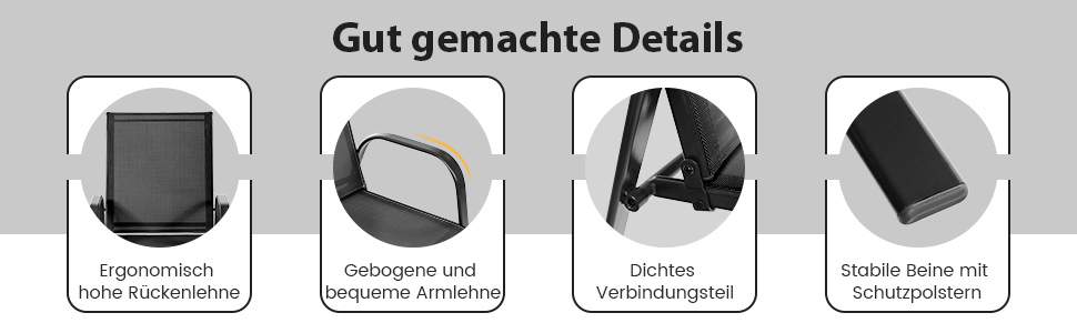 Wetterfester Gartenstuhl​