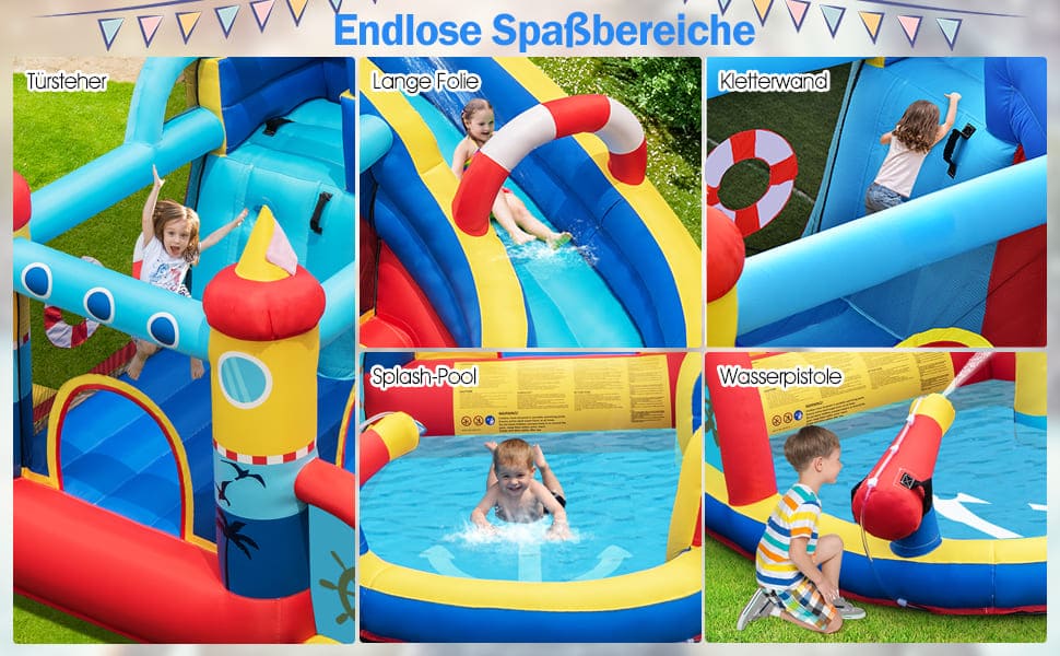 Hüpfburg für Kinder im Freien