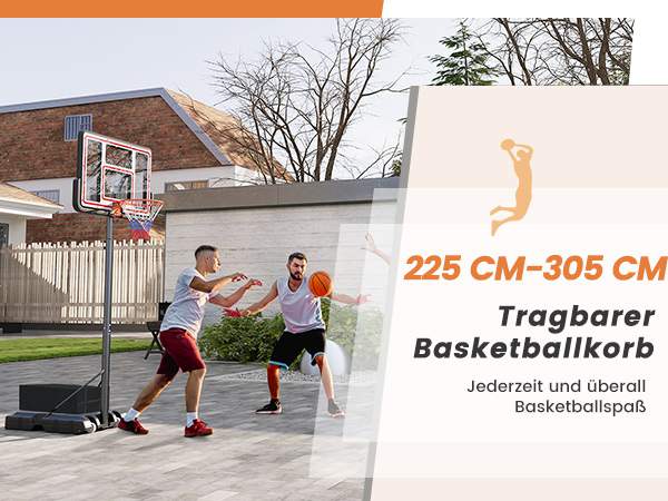 Höhenverstellbarer Basketballkorb