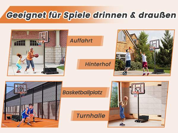 Höhenverstellbarer Basketballkorb