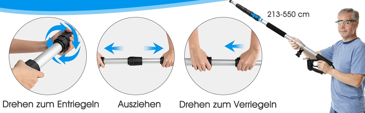 erweiterungsstab mit adapter