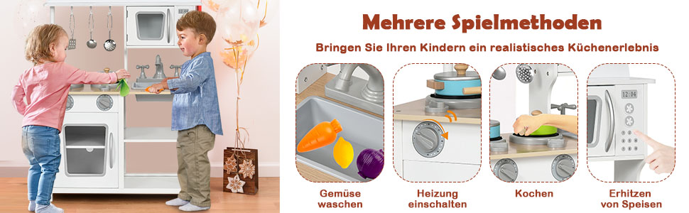 Kinder Spielküche Hölzerne Spielküche Küche Set 60 X 30 X 83 Cm