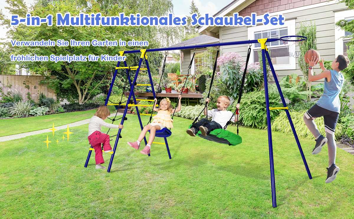 schaukelgerüst mit 2 schaukelsitzen
