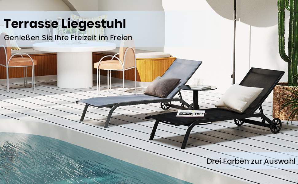 Anpassbarer Liegestuhl