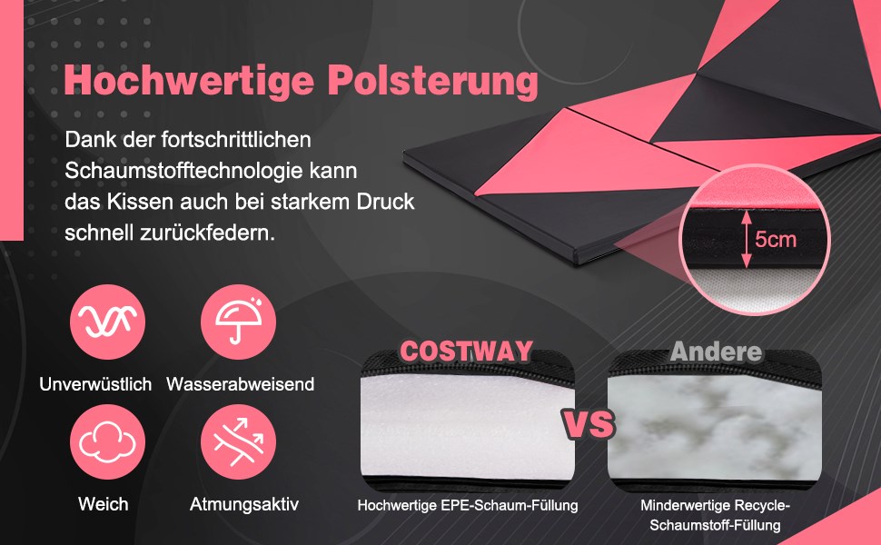 aerobic-matte aus kunstleder