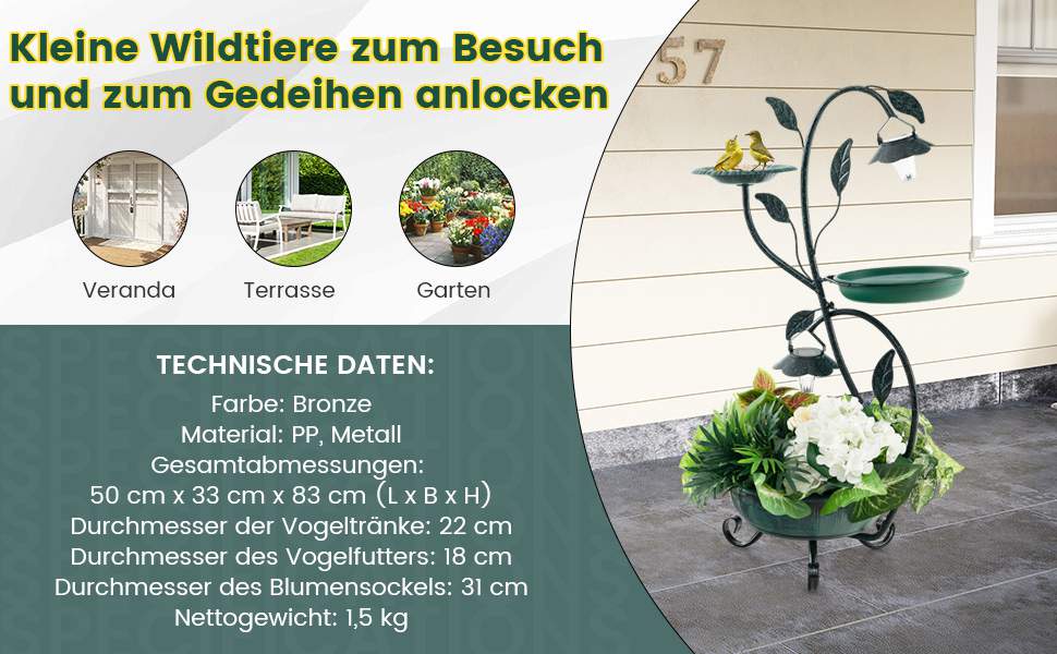 Wetterfeste Vogeltränke
