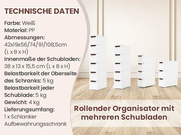 Vielseitiger Rollcontainer