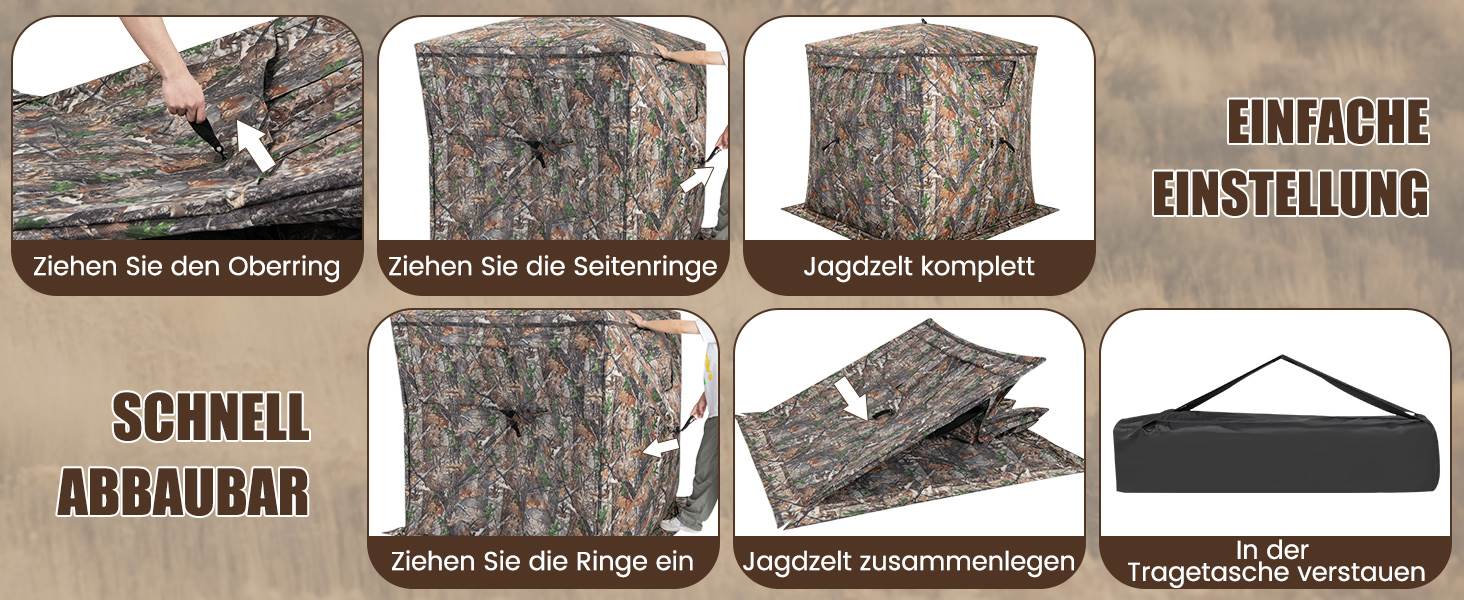 jagdunterstand mit geräuschlosen schiebefenstern