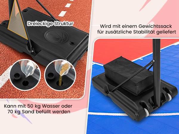Höhenverstellbarer Ballkorb