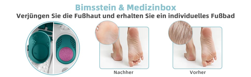 fußbad mit rollenmassage