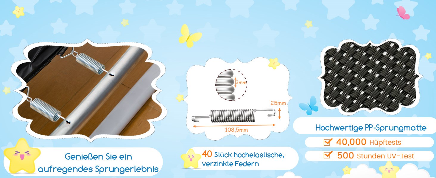 trampolin mit schaukel