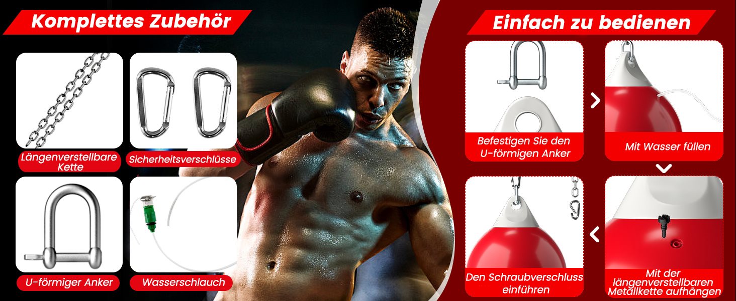 Wassertrainingssack zum Boxen