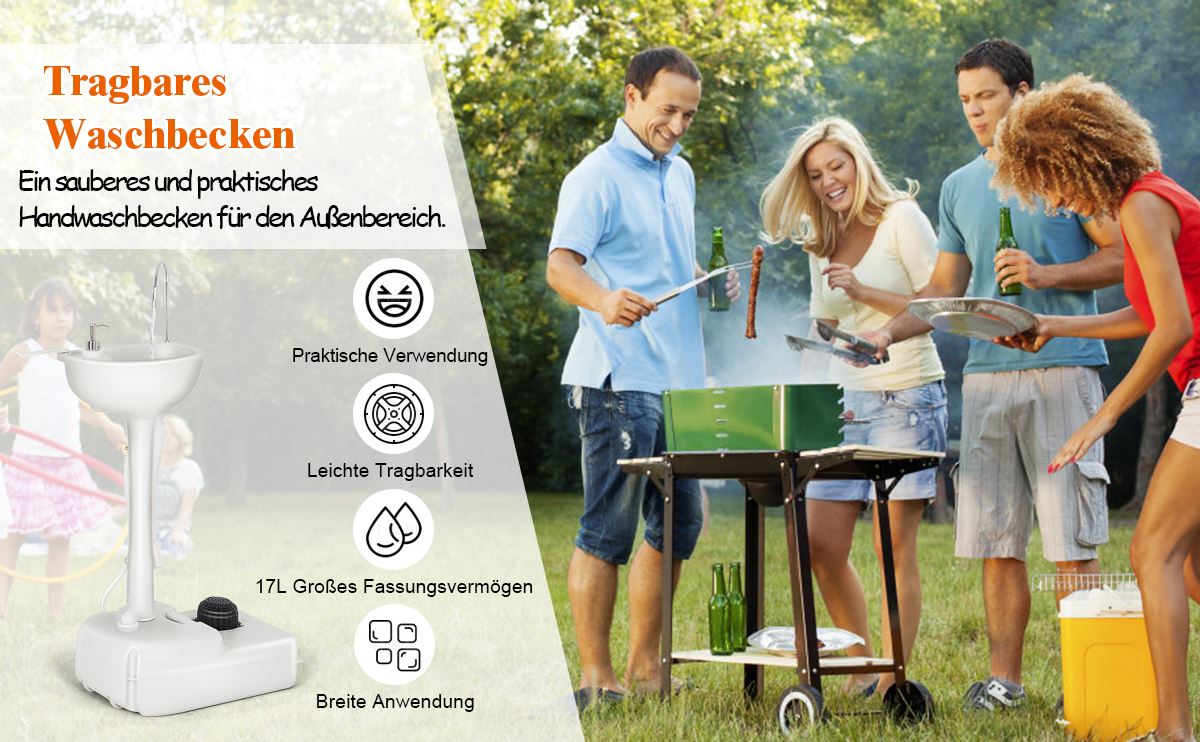 tragbares Campingwaschbecken