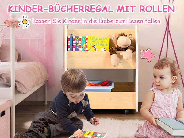 Spielerisches Spielzeugregal