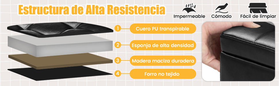 Otomana con almacenamiento