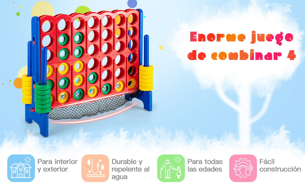 Juego de conexión 4 gigante