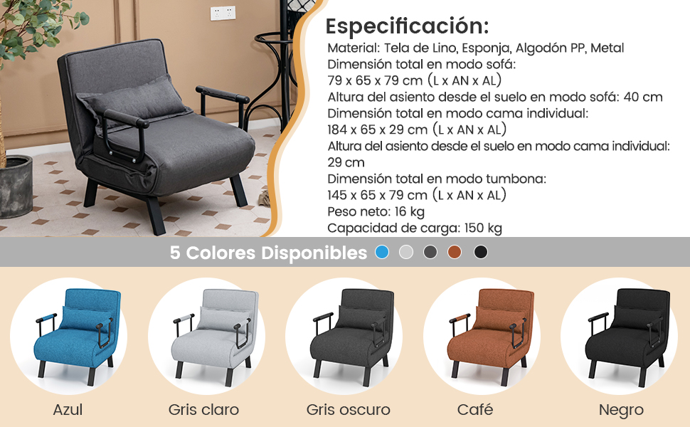 sillón sofá individual