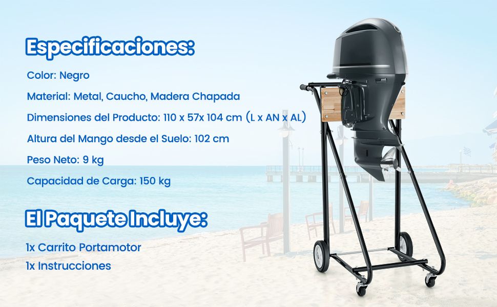Soporte multiusos para motor de barco