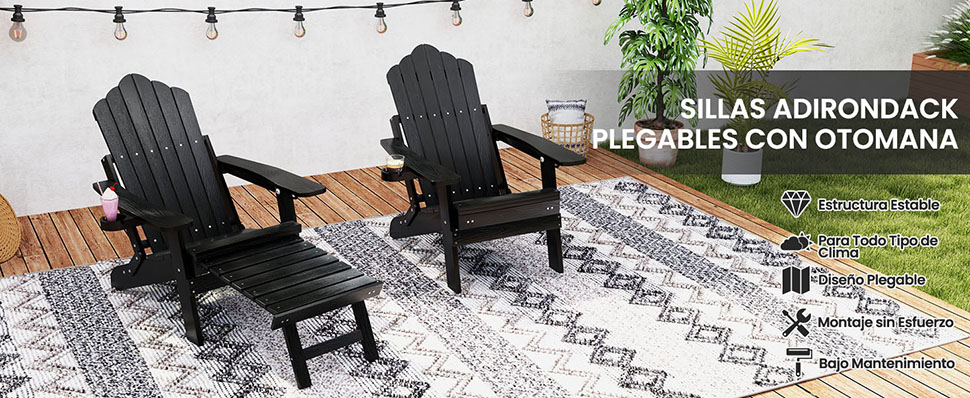 Silla Adirondack Plegable