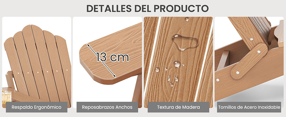 sillón resistente a la intemperie para césped
