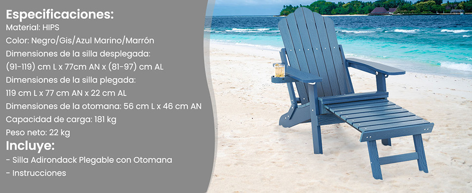 Silla Adirondack HIPS
