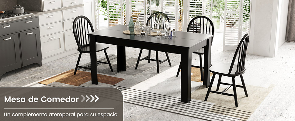 Mesa comedor extensible