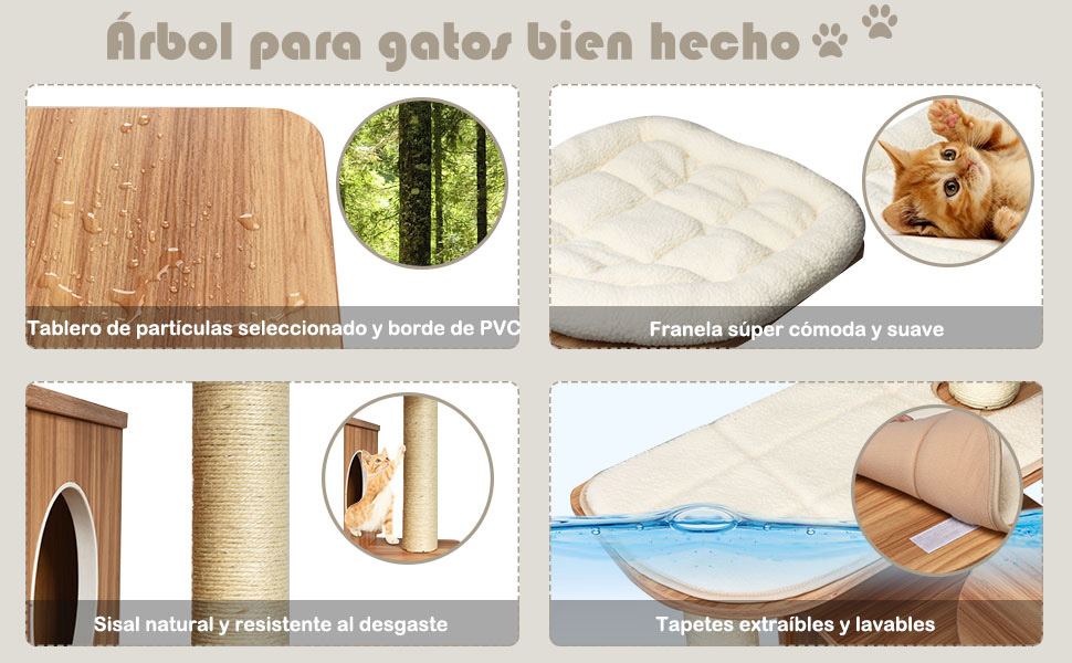 Madera ecológica para gatos