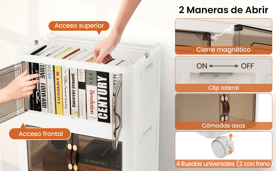 Estante con ruedas