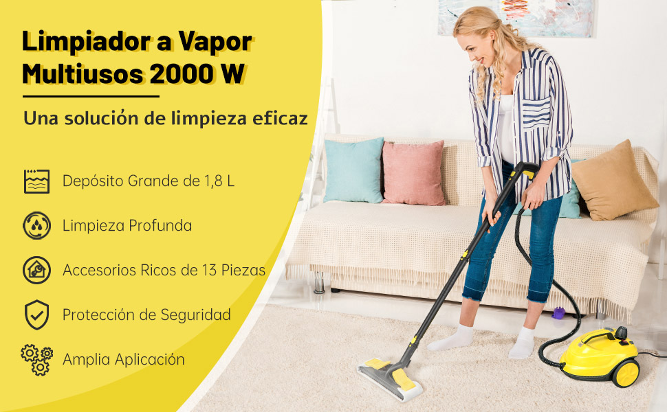 Limpiador a vapor multifunción para uso doméstico