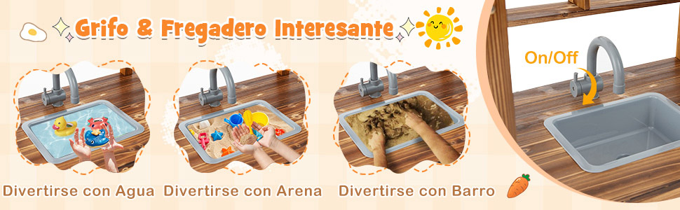 Cocina de lodo para niños 