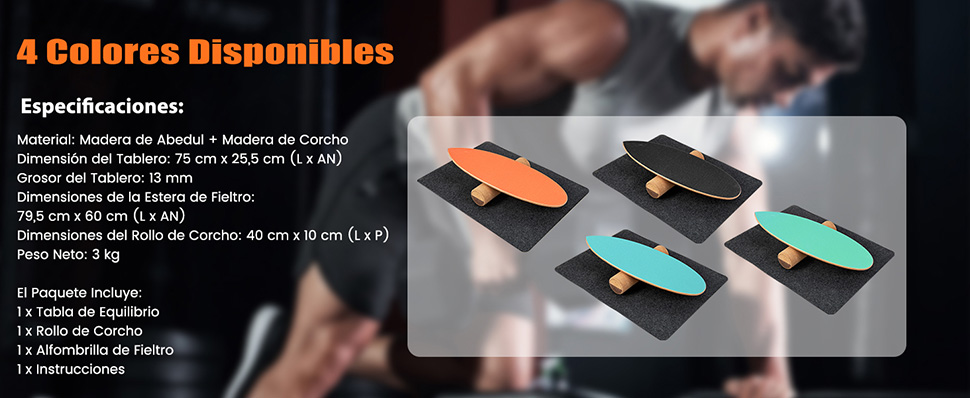 entrenador de tabla de equilibrio de madera