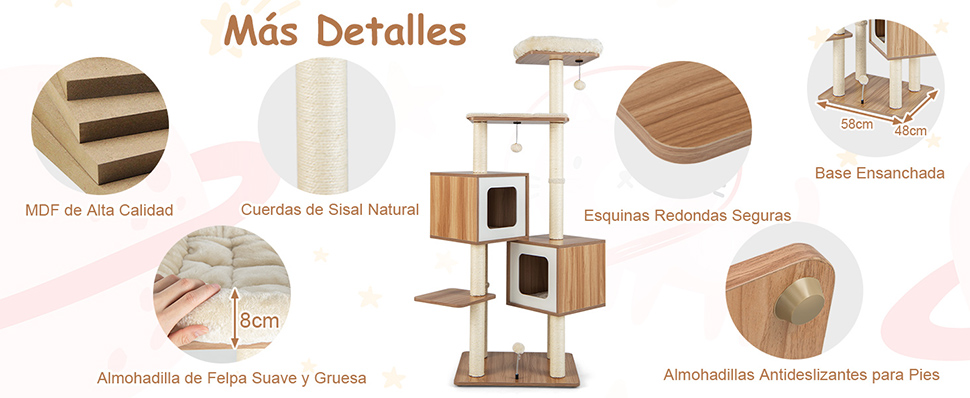 Centro de actividades para gatos