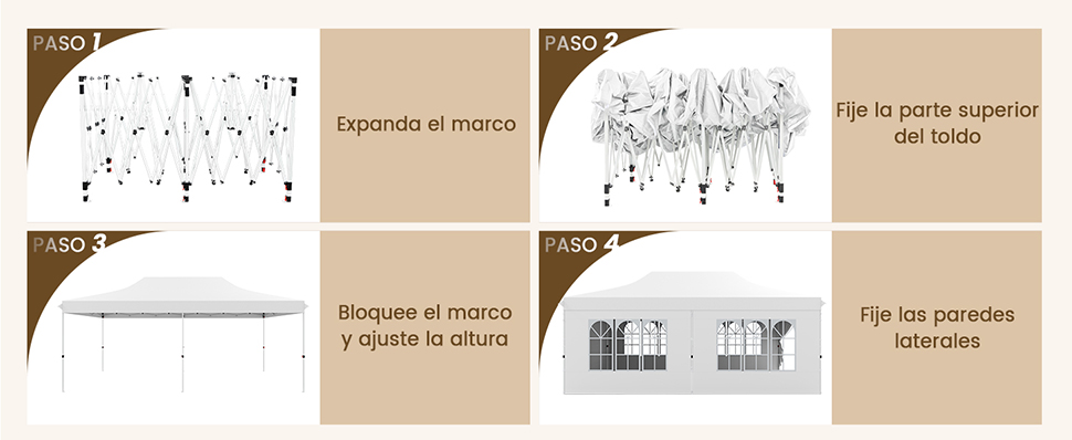 Glorieta exterior desmontable