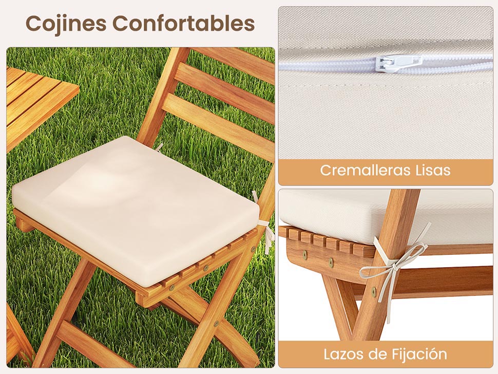 Juego comedor balcón