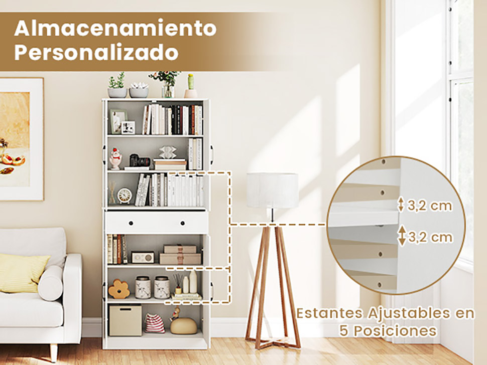 despensa de cocina con almacenamiento