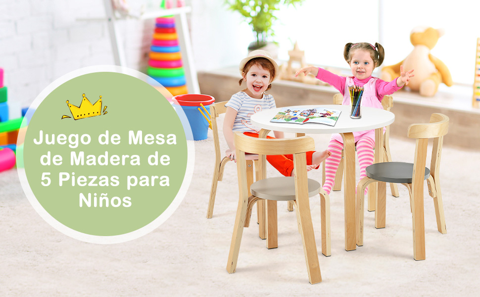 Juego mesa y sillas niños