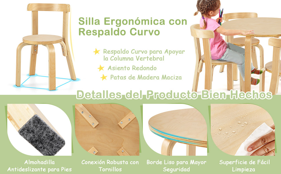 Mesa y sillas infantil