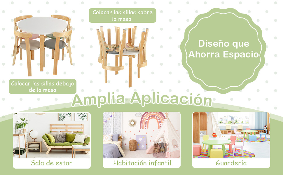 Mesa redonda para niños 