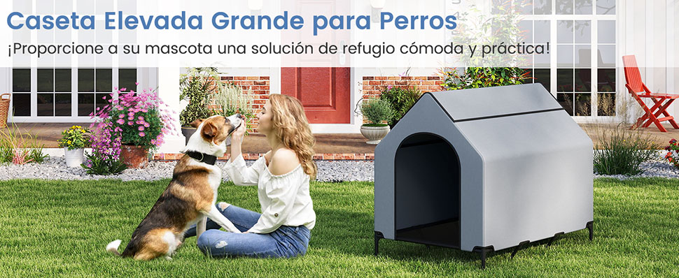 Casa Elevada para Perros