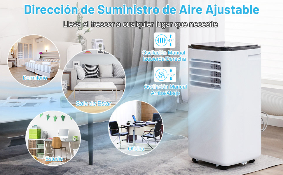 Acondicionador de aire con ruedas