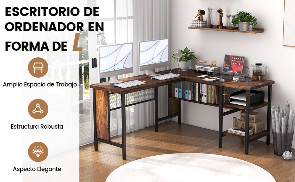 Escritorio en L