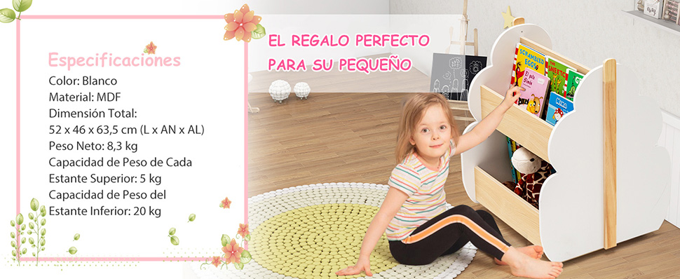 Estante para cuarto infantil 