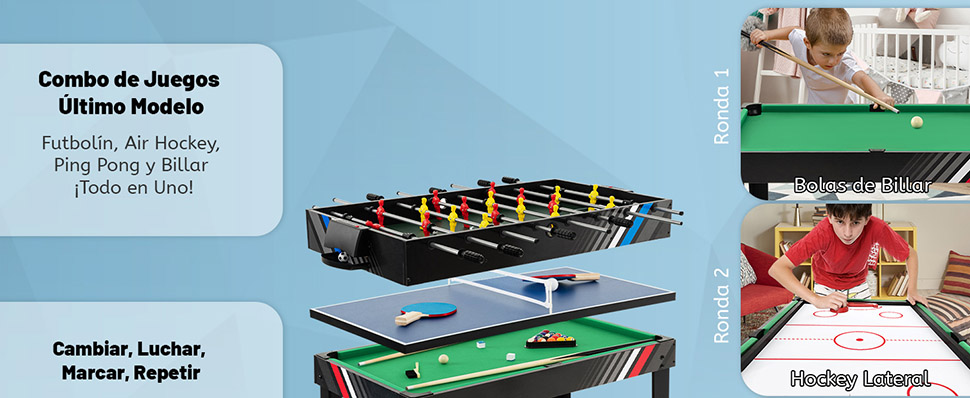 Futbolín multijuegos combinado